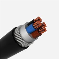 Câbles isolés en XLPE 0.6/1 kV, fil rond de coque en acier, multipolaires, à conducteur en cuivre